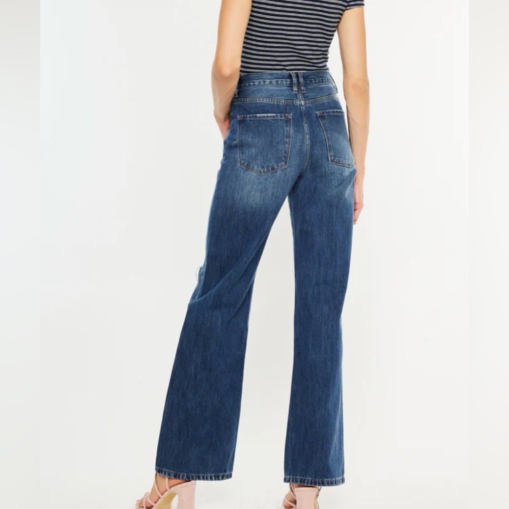 KanCan Montana Ultra High Rise 90's Flare Dark Wash Women’s Size 11/29 - Picture 2 of 11